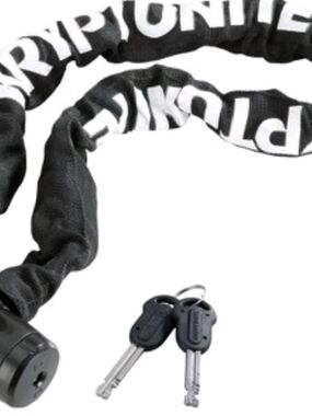 Kryptonite Chain Key Chain - 8mm Black Key Lock for Bikes Scooters